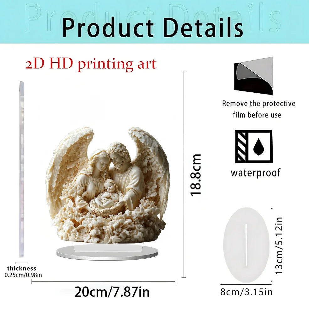 Christmas Xmas Tree Desktop Ornament Moonhouse DIY 2D Decoration Acrylic Merry Christmas Signs Plaque 2026 New Years Party Gifts