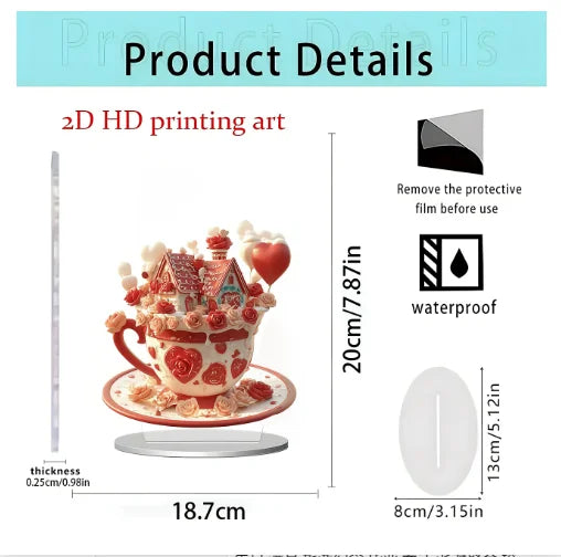 Christmas Xmas Tree Desktop Ornament Moonhouse DIY 2D Decoration Acrylic Merry Christmas Signs Plaque 2026 New Years Party Gifts