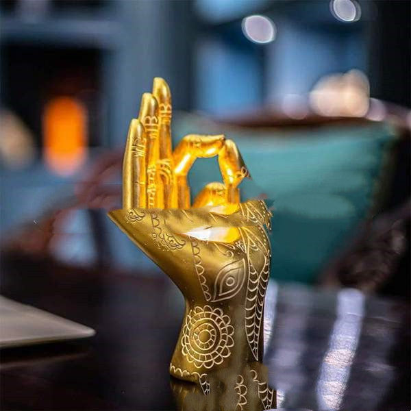 Buddha's Hand Candlestick Zen Buddha Ornaments Factory Direct Sales